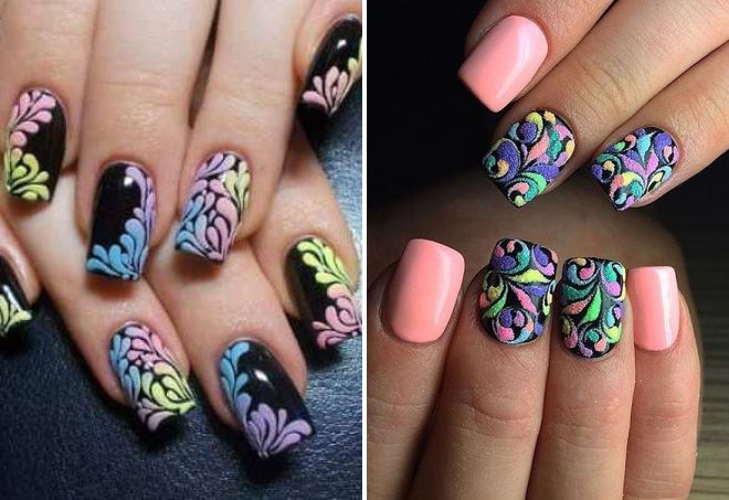 маникюр цветным песком маникюр цветным песком