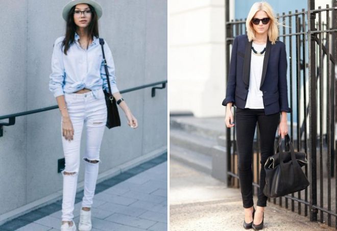 с чем носить узкие джинсы с чем носить узкие джинсы