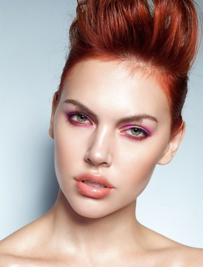 Вечерний макияж для рыжих раз Вечерний макияж для рыжих раз