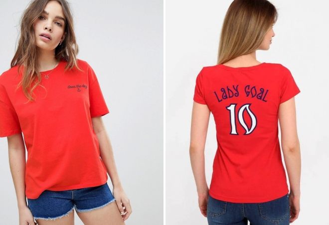 красные футболки с надписями красные футболки с надписями