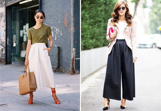 кюлоты с завышенной талией кюлоты с завышенной талией