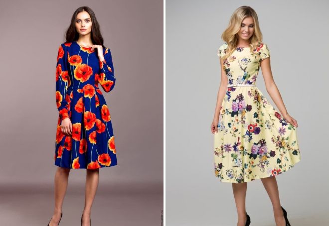 Летние платья с цветочным принтом Летние платья с цветочным принтом
