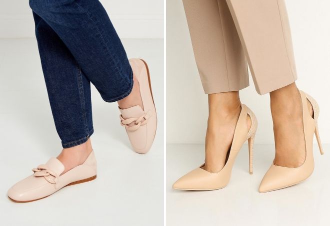 туфли бежевого цвета туфли бежевого цвета