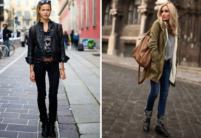 высокие ботинки с джинсами высокие ботинки с джинсами