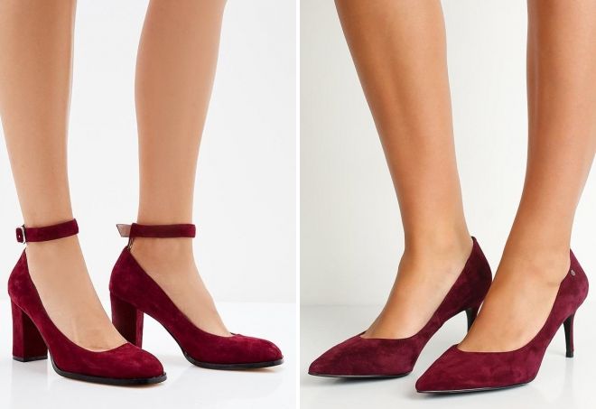 туфли винного цвета туфли винного цвета