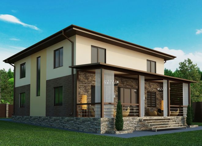 1_Дизайн фасада коттеджа_фото 1_Дизайн фасада коттеджа_фото