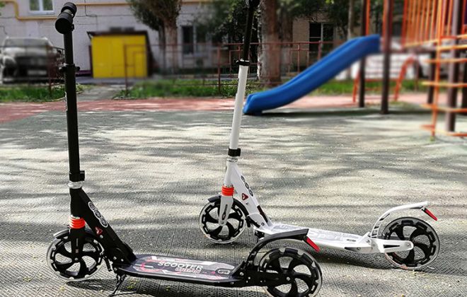 самокат с ручным тормозом для взрослых самокат с ручным тормозом для взрослых