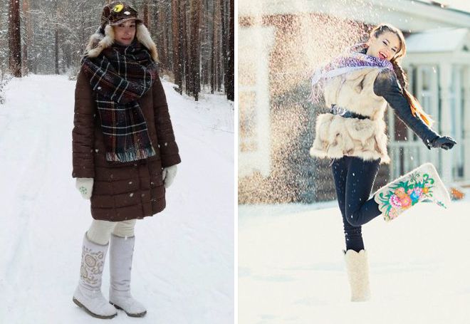 современные женские валенки современные женские валенки