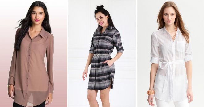 Женская рубашка-туника Женская рубашка-туника