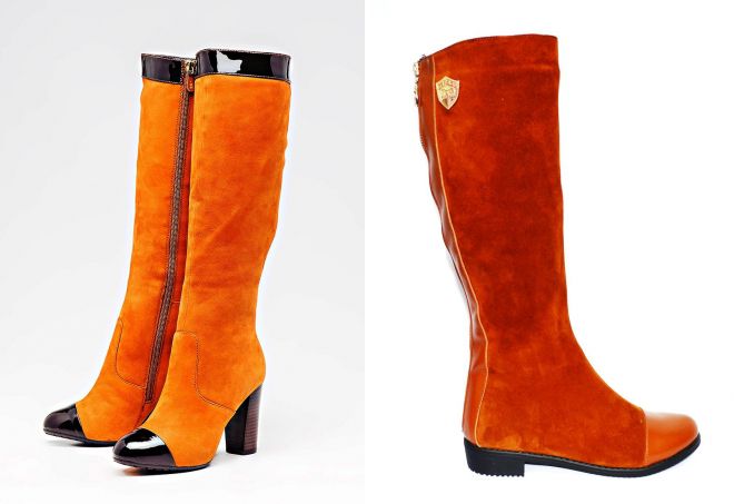 женские рыжие сапоги женские рыжие сапоги
