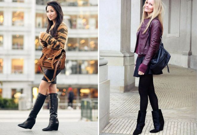 осенние сапоги на танкетке осенние сапоги на танкетке