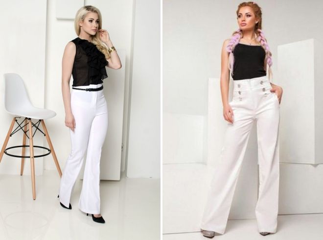 белые джинсы клеш белые джинсы клеш