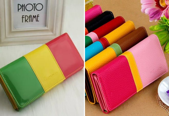 женские кожаные разноцветные кошельки женские кожаные разноцветные кошельки