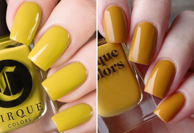 горчичный маникюр горчичный маникюр