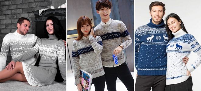 парные зимние свитера парные зимние свитера