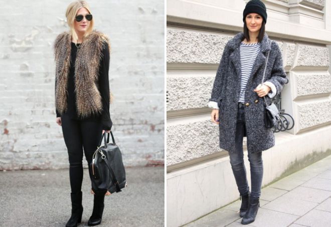 с чем носить узкие джинсы зимой с чем носить узкие джинсы зимой