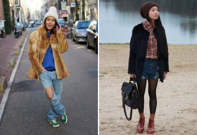 шапка носок с шубой шапка носок с шубой