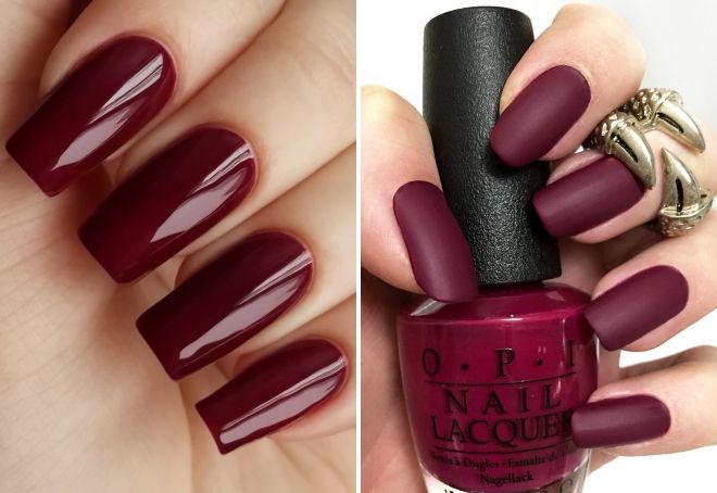 маникюр винного цвета маникюр винного цвета