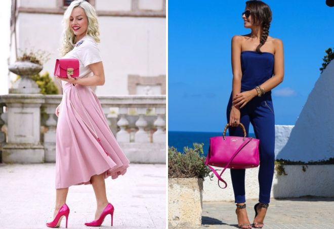 сумка цвета фуксии сумка цвета фуксии