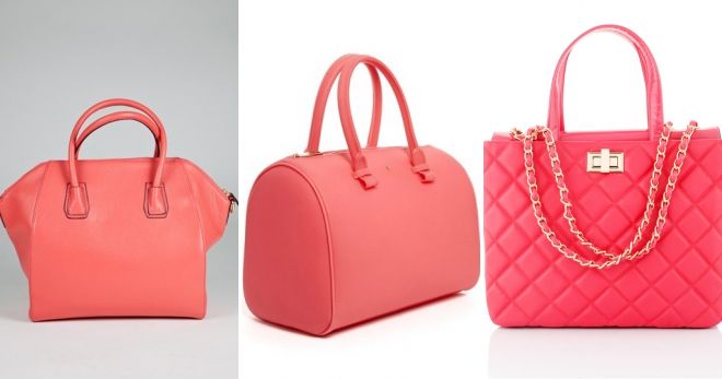 Сумка кораллового цвета Сумка кораллового цвета