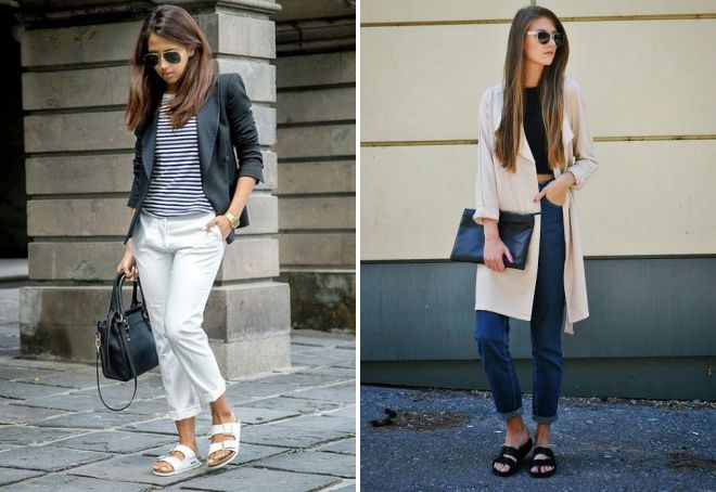 биркенштоки с джинсами биркенштоки с джинсами