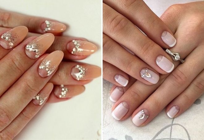 красивый летний маникюр со стразами красивый летний маникюр со стразами