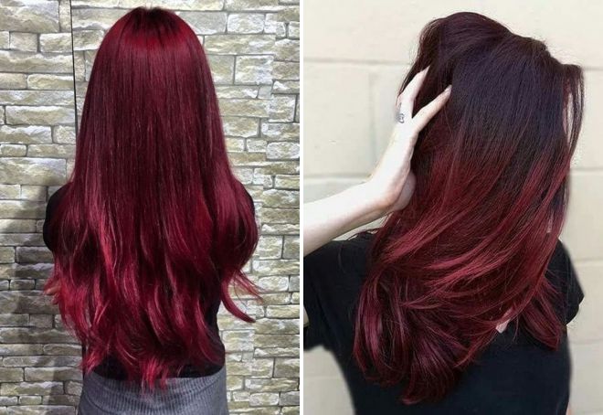 винный цвет волос винный цвет волос