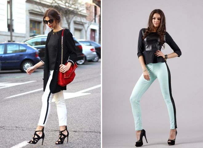 с чем носить белые джинсы с лампасами с чем носить белые джинсы с лампасами