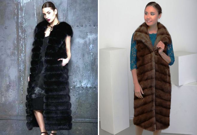 длинные норковые жилетки длинные норковые жилетки
