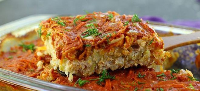 ленивые голубцы с капустой слоями ленивые голубцы с капустой слоями