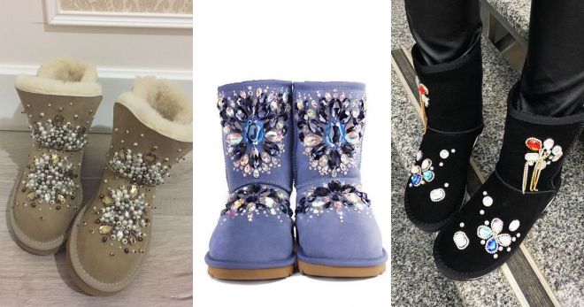 Угги с камнями Угги с камнями