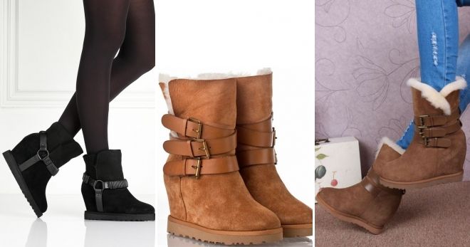 Угги на танкетке Угги на танкетке