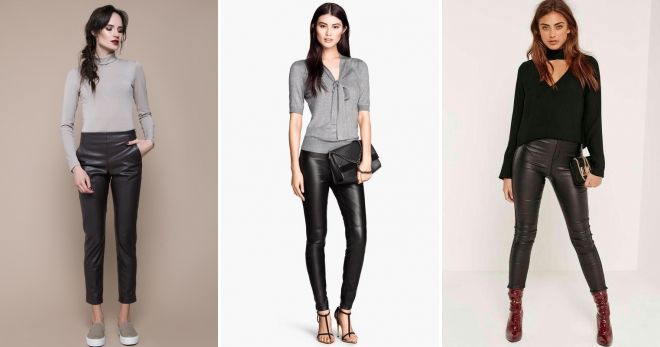 Брюки из экокожи Брюки из экокожи