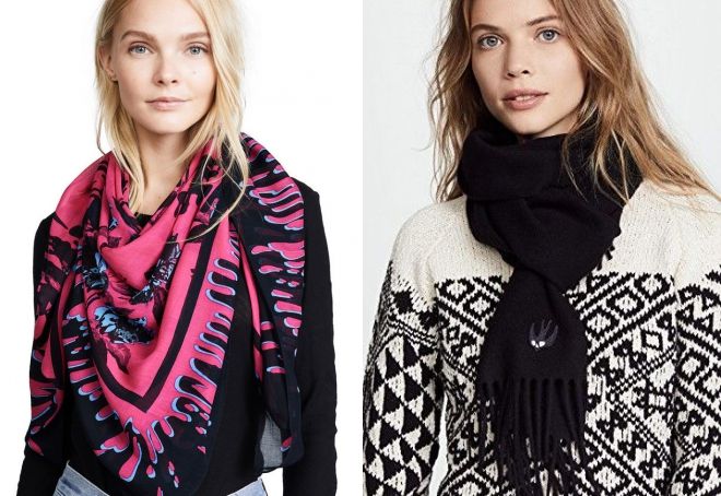 шарф alexander mcqueen шарф alexander mcqueen