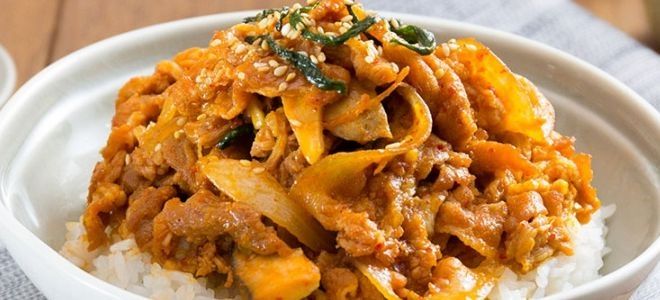 донбури со свининой донбури со свининой