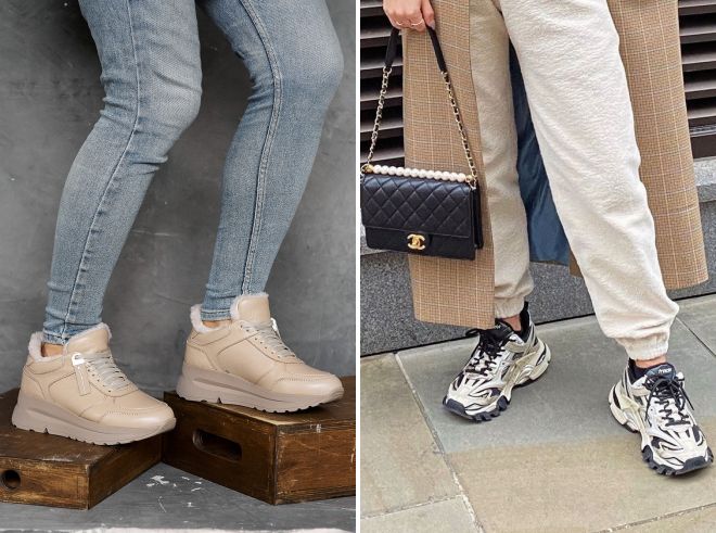 кожаные зимние кроссовки кожаные зимние кроссовки