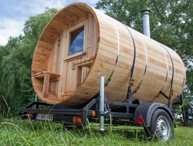 баня бочка на колесах баня бочка на колесах