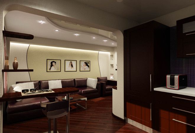 кухня гостиная прихожая кухня гостиная прихожая