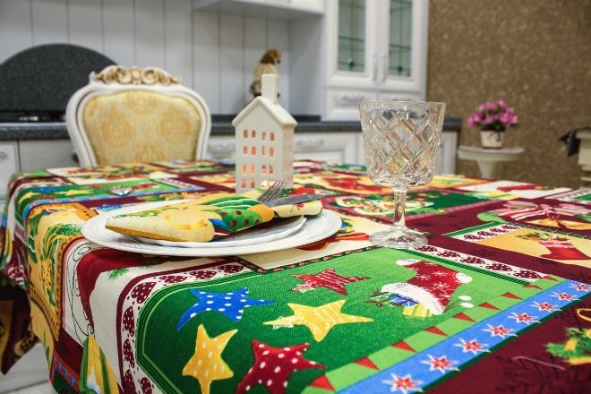 новогодняя скатерть пэчворк новогодняя скатерть пэчворк