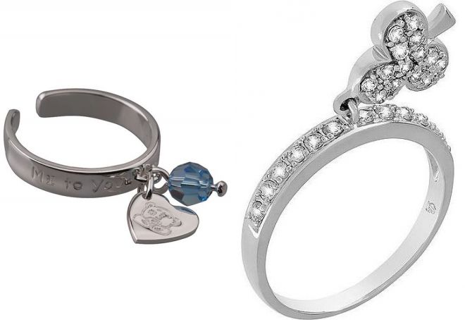 серебряное кольцо с подвеской серебряное кольцо с подвеской