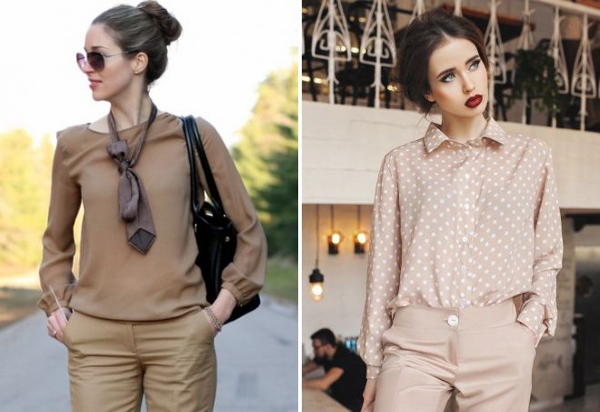 блузка бежевого цвета блузка бежевого цвета