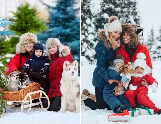 новогодняя фотосессия на улице новогодняя фотосессия на улице