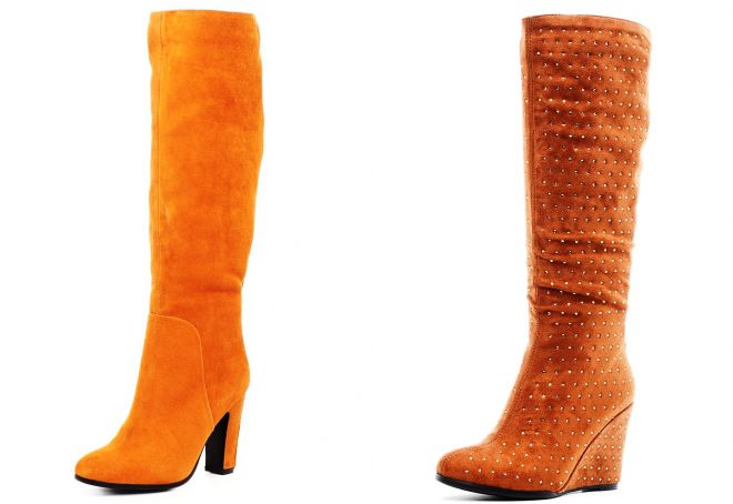 рыжие замшевые сапоги рыжие замшевые сапоги