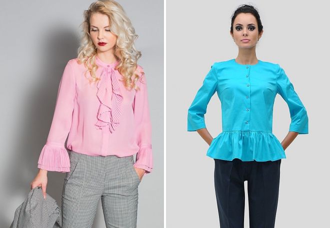 женские блузки с воланами женские блузки с воланами