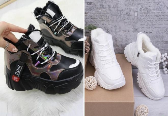 женские зимние кроссовки на платформе женские зимние кроссовки на платформе