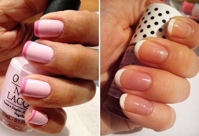 французский маникюр с трафаретами французский маникюр с трафаретами