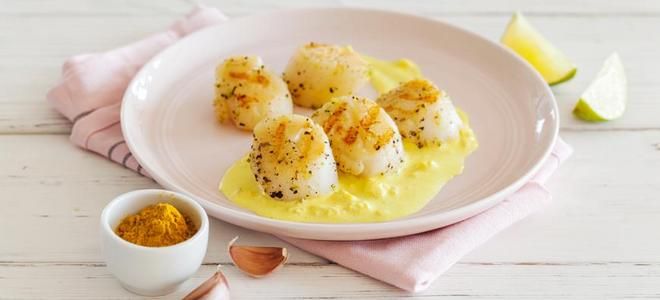 гребешки в сливочном соусе гребешки в сливочном соусе