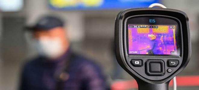 Измерение температуры тела тепловизором Измерение температуры тела тепловизором