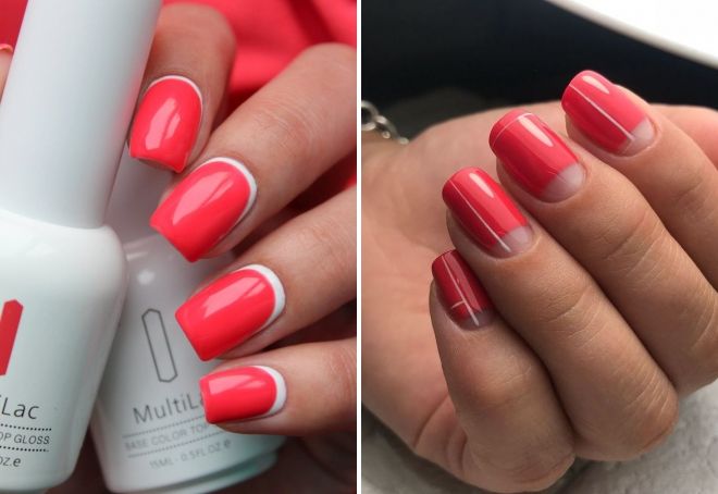 коралловый маникюр идеи коралловый маникюр идеи