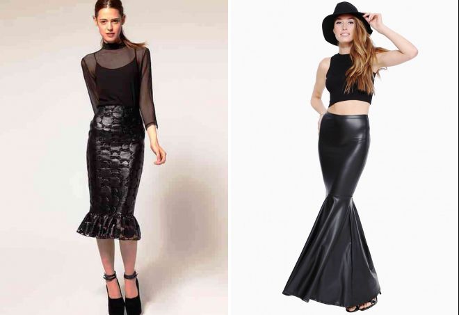 кожаная юбка годе кожаная юбка годе